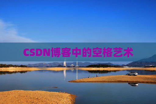 CSDN博客中的空格艺术
